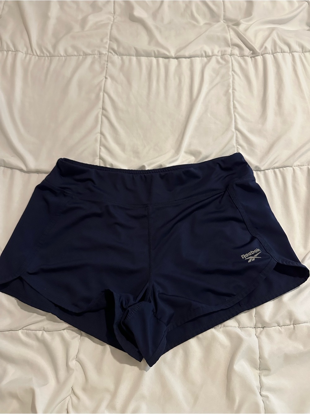 Reebok Women's Dark Navy Athletic Running Shorts